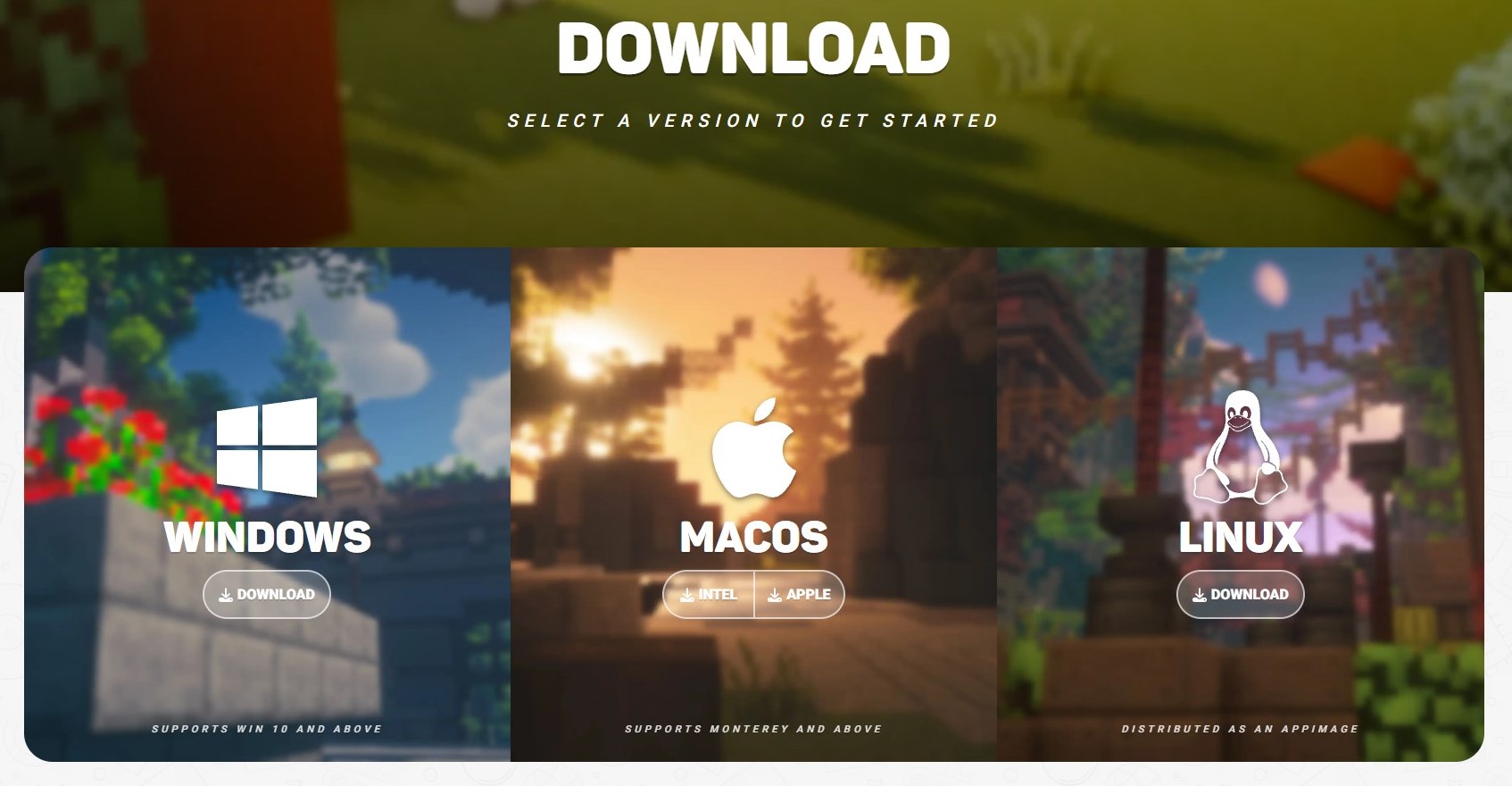 Lunar Client Download Page