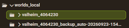 Apex Hosting Valheim World Folder